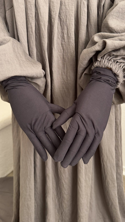 Touchscreen Gloves - Dark Grey - Gamila Muslimah